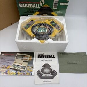 Vintage 1986 Talking Play By Play Baseball Vtech Electronic Game WORKS w/ Box